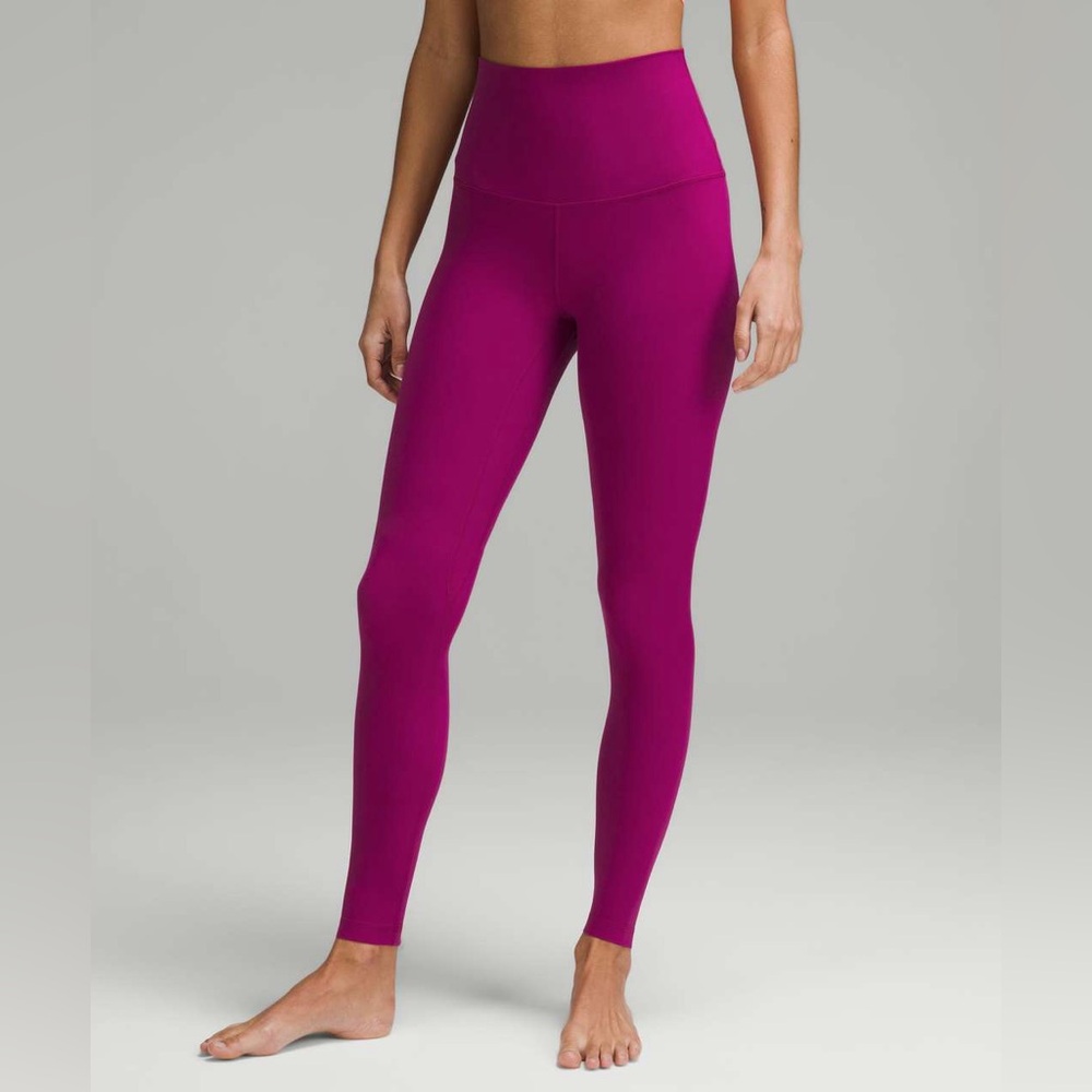 Lululemon Align Super High Rise 28” Magenta Pink Leggings Size 4 Nulu